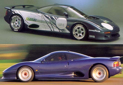 Spark Jaguar XJR-15 ロードカー　メタリックブルー 1990年 Jaguar XJR-15 specs (1990-1992): performance, dimensions