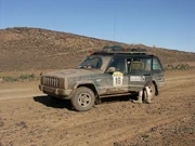 A 1997 Cherokee XJ on a rally in 