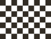 A typical chequered flag design