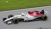  driving the Alfa Romeo Sauber F1 Team's  during the .