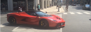 A LaFerrari in Toronto, in the color Rosso Fuoco