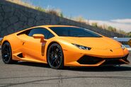 A Lamborghini Huracán 5.2 V10 LP610-4 in the color “Arancio Borealis”