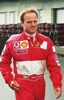 Barrichello after taking 2nd place in qualifying, would go one better in the race
