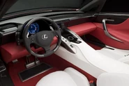 Interior of the LF-A Roadster.