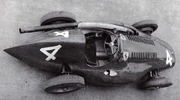The streamlined body of a 1954 Ferrari 553 F1