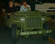 Ford's stamped steel grille design on a 1945 Willys