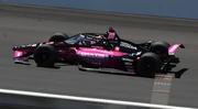 Castroneves driving in the , his record-tying fourth victory in the race.
