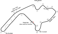 Mid-Ohio Sports Car Course Layout
