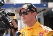 Hunter-Reay being interviewed by NBC Sports in 2015