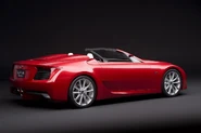 Rear quarter view of the LF-A Roadster.