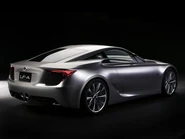 Rear view of the 2007 LF-A