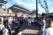 View of grandstands during the Wisconsin State Fair