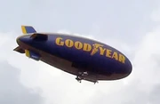 The iconic Goodyear blimp