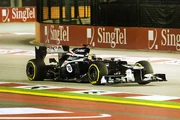 Maldonado started on the front row for the second time at .