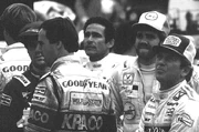 Guerrero, Brabham, Ongais, Fillip, and Bettenhausen at Pocono in 1984