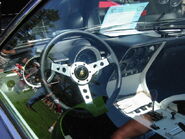 The interior of a Lamborghini Miura