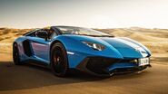 Aventador SV roadster in action