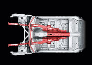 Front crumple zone (top view)