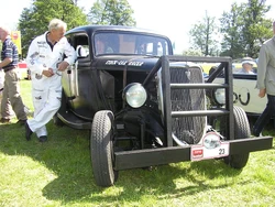 1934 Ford stock car racer. Notice the reinforcement in the front.