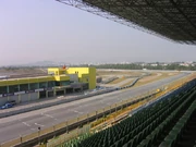 The final corner and the pit lane entrance.