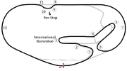 Map of the Daytona International Speedway combined road course