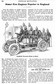 Motor fire engines in Popular Mechanics 1905 v7 n2