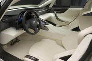 interior of the LF-A concept car.