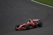  inherited the race victory after Hamilton's penalty.