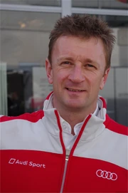 Allan McNish, one of three drivers for Audi Sport Team Joest's winning Audi R18 e-tron quattro