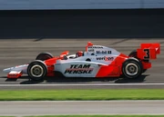 Castroneves driving in the , his third victory at the race.