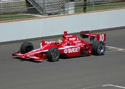 Wheldon practising for the .
