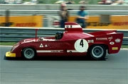 Andrea de Adamich 1974 at Nürburgring driving Alfa Romeo 33 TT 12
