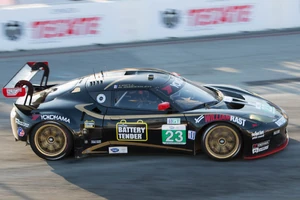 Alex Job Racing Lotus Evora GTE driven by Bill Sweedler and  at the  .