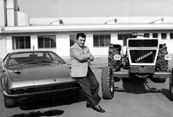 Ferruccio lamborghini con Jarama