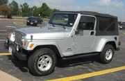 Bright Silver Jeep Wrangler Unlimited