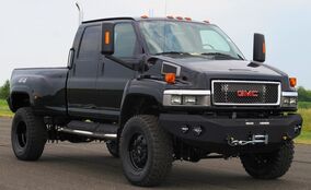 ※仕上げ中　C/K1500 GMC TOP KICK Coming Soon) GOC 1:64 GMC TOPKICK C4500 Pickup Truck Black