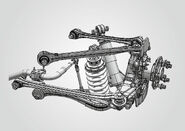 The LFA's rear suspension