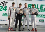 Hunter-Reay with his co-drivers at the  .