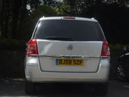 Vauxhall Zafira B 1.9CDTi with its age dating from December 2008