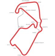 New Grand Prix Circuit: Length: 3.660 miles. Also known as the 'Arena Layout' Takes over as the primary circuit from 2010. Used for the British Grand Prix and MotoGP from 2010 onwards.