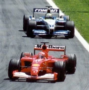  leads brother  during the first part of the race.