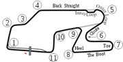 Track map of Watkins Glen International