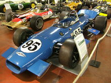 Brabham's last USAC race-winning car—the Brabham BT25 IndyCar of 1968.