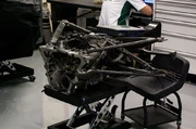 The gearbox with mounted rear suspension elements from the , 's car for the .