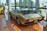 A Miura S parked in Lamborghini's Factory Museum.