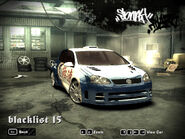 Sonny's Volkswagon Golf from Need for Speed Most Wanted