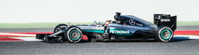 Hamilton Testing Barcelona 2016