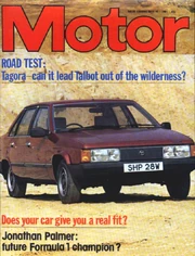 Motor magazine, 16 May 1981, featuring a story entitled 'Jonathan Palmer: future Formula 1 champion?'