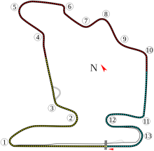 The Hungaroring after being modified in 2003.