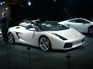 The Lamborghini Gallardo Spyders at the 2006 LA Auto Show